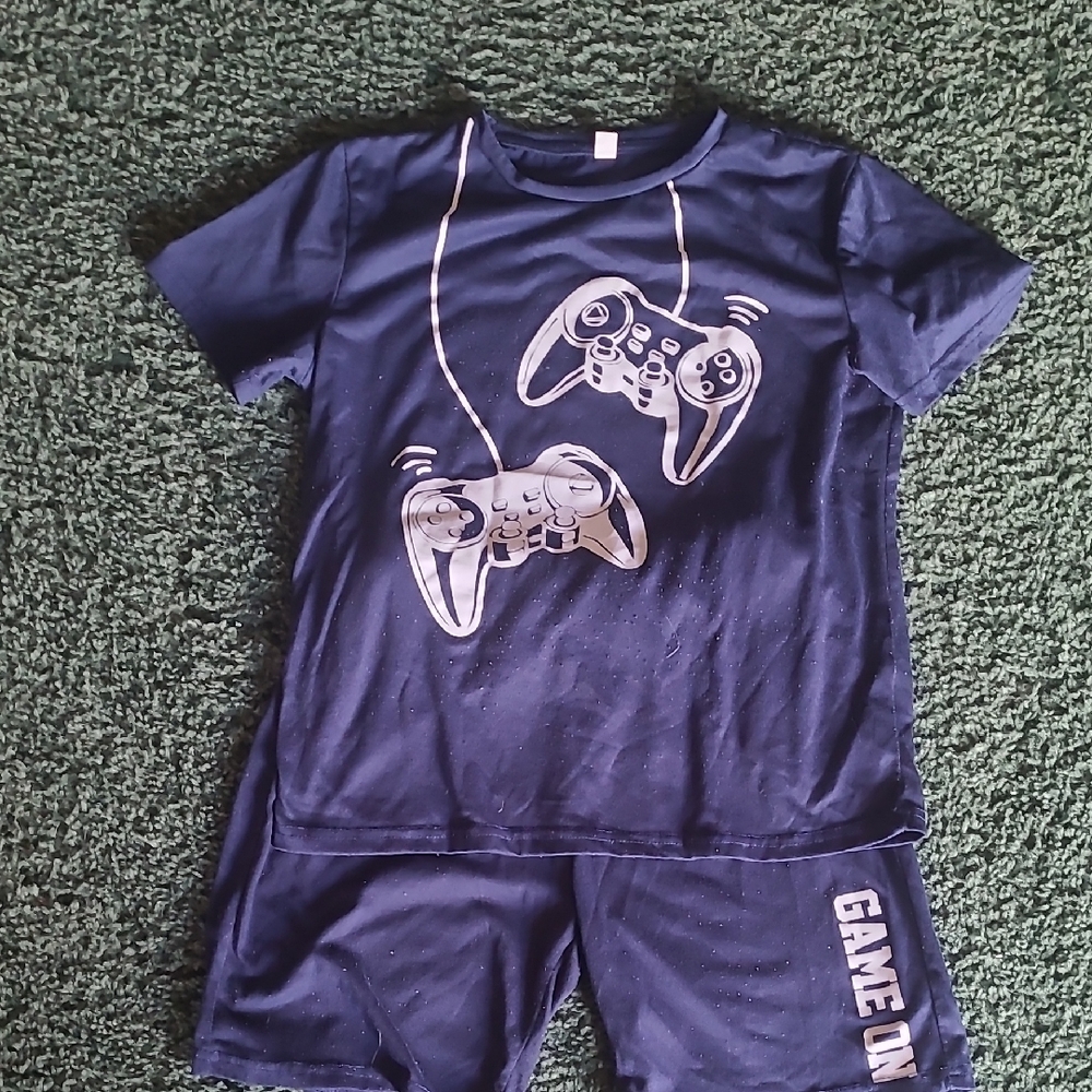 Navy Blue Game Controller Pajama Set
